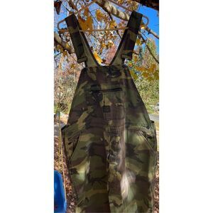 Camo Pointer Vintage Hiphop distressed Camouflage Overalls Pointer Brand Overval